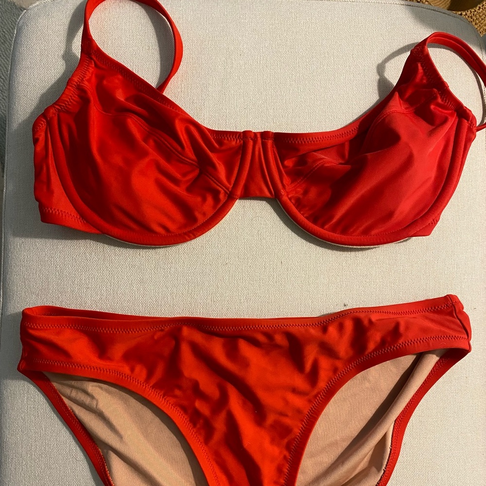 Beautiful red bikini